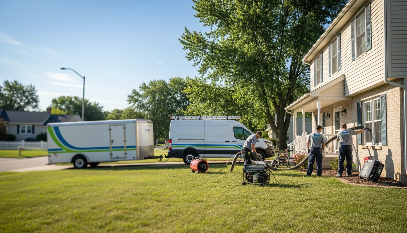 Flooded Basement Restoration And Cleanup With Repair in Lincoln, IA near me
